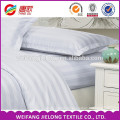 High quality and cheap 100% cotton white satin stripe fabric cotton satin stripe sheeting fabric